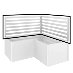 Enrejado para forma en L (2 piezas)